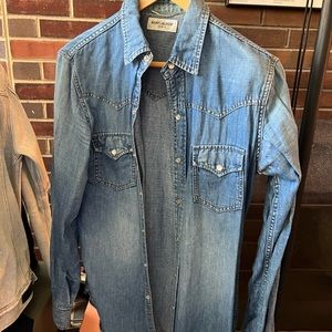 Saint Laurent Paris Western Style Chambray Shirt
